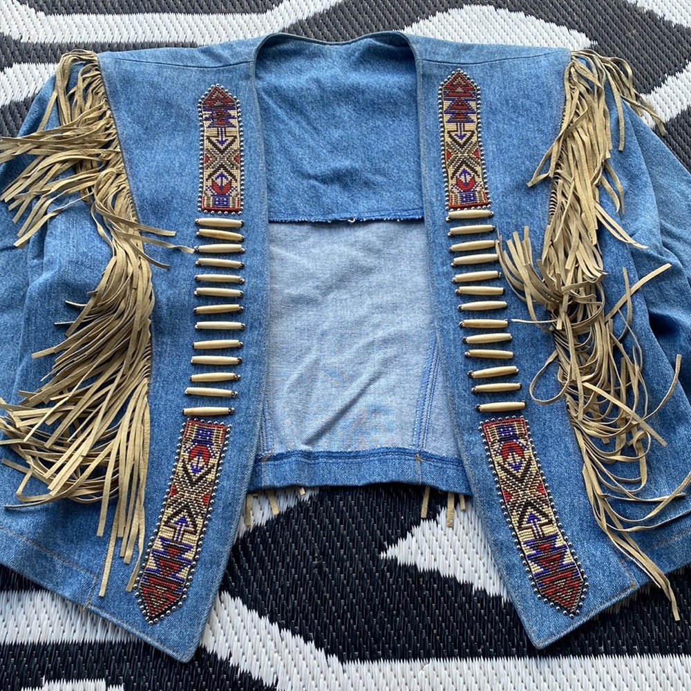 Vintage Western Fringe and Bead Jacket - Picture 7 of 13